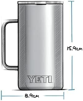 YETI Rambler Krug, Edelstahl, Charcoal, 24oz (710ml), Charcoal