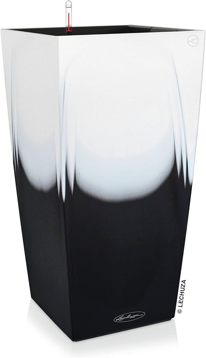 LECHUZA CUBICO Color CAMBIO 30, Inkl. Bewässerungssystem, Herausnehmbarer Pflanzeinsatz, Für Innen-