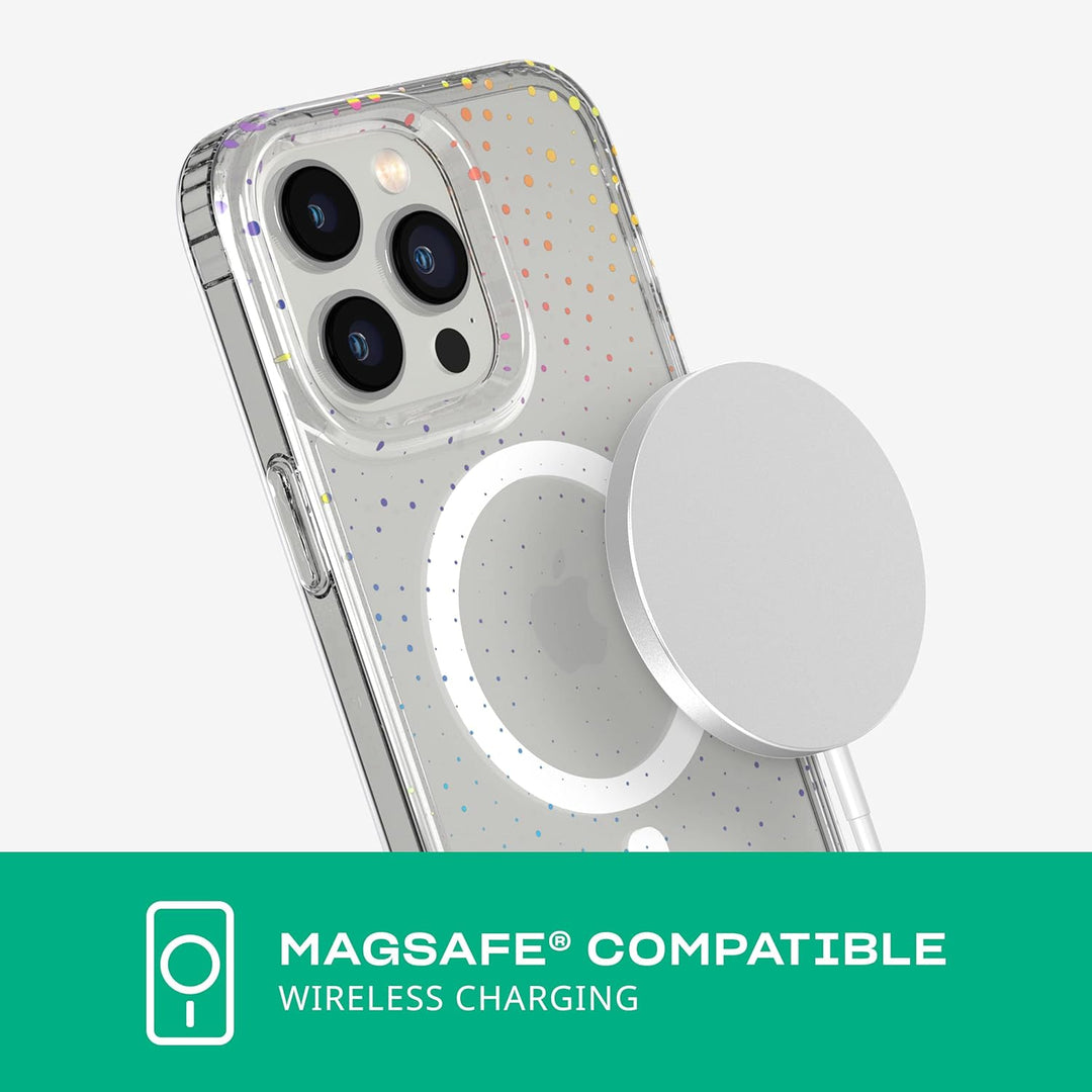 tech21 iPhone 14 Pro Max Evo Sparkle kompatibel mit MagSafe® - Glitzernde & Kratzfeste Handyhülle mi