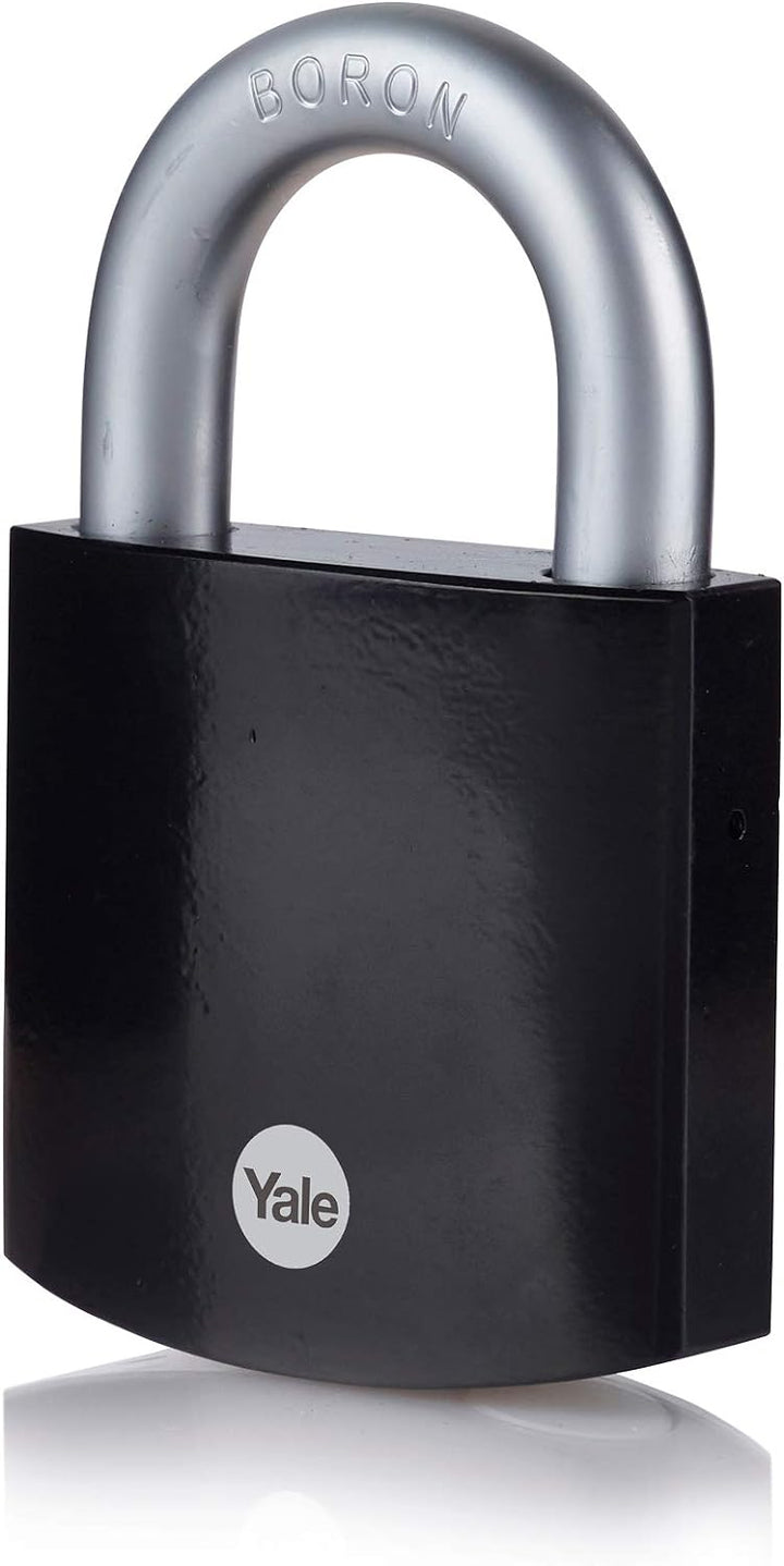 Yale - Y300B/63/127/1 Maximale Sicherheit 62mm gehärteter Stahlhülle - Schwarz - offener Bügel aus B