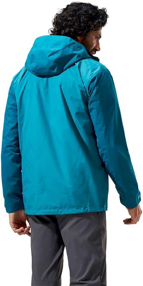 berghaus Herren Deluge Pro 2.0 Wasserdicht Jacke L Dschungel-Jewel/Deep Ocean, L Dschungel-Jewel/Dee