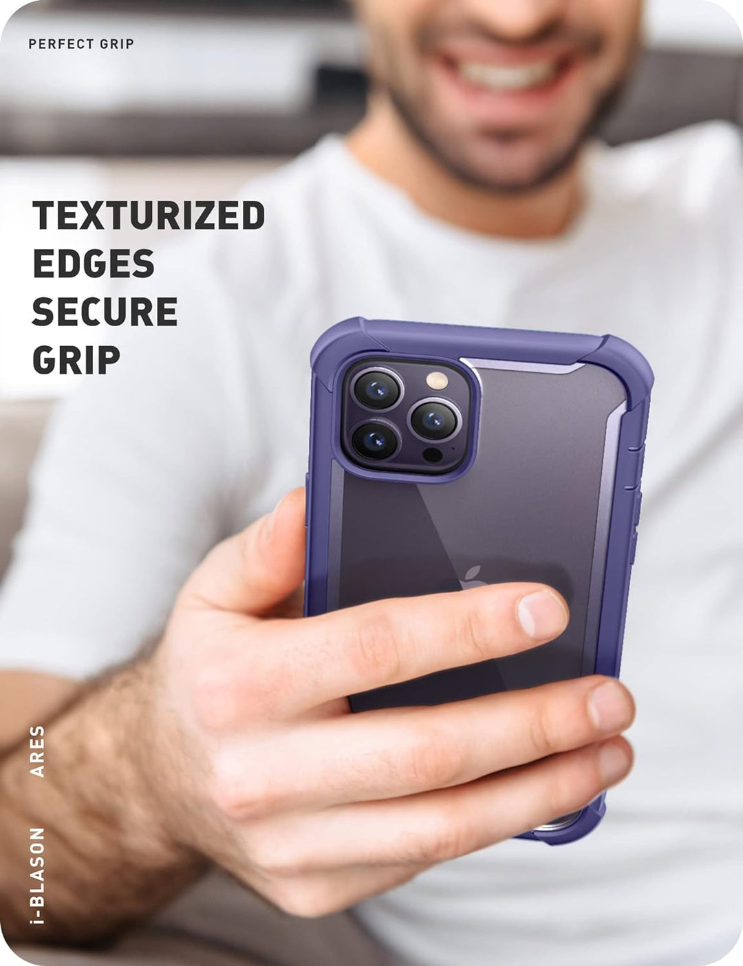 i-Blason Ares Series für iPhone 14 Pro 6,1 Zoll (2022 Release), zweilagige, robuste, transparente Bu