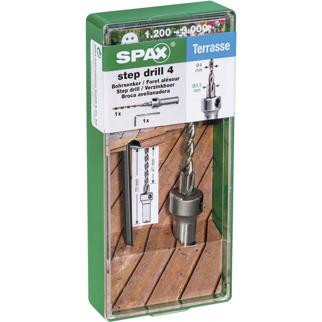 SPAX - Bohrsenker Step drill 4,4 und 6,5 mm, 1 Stück in der Dose - 5000009186049