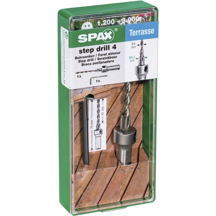 SPAX - Bohrsenker Step drill 4,4 und 6,5 mm, 1 Stück in der Dose - 5000009186049