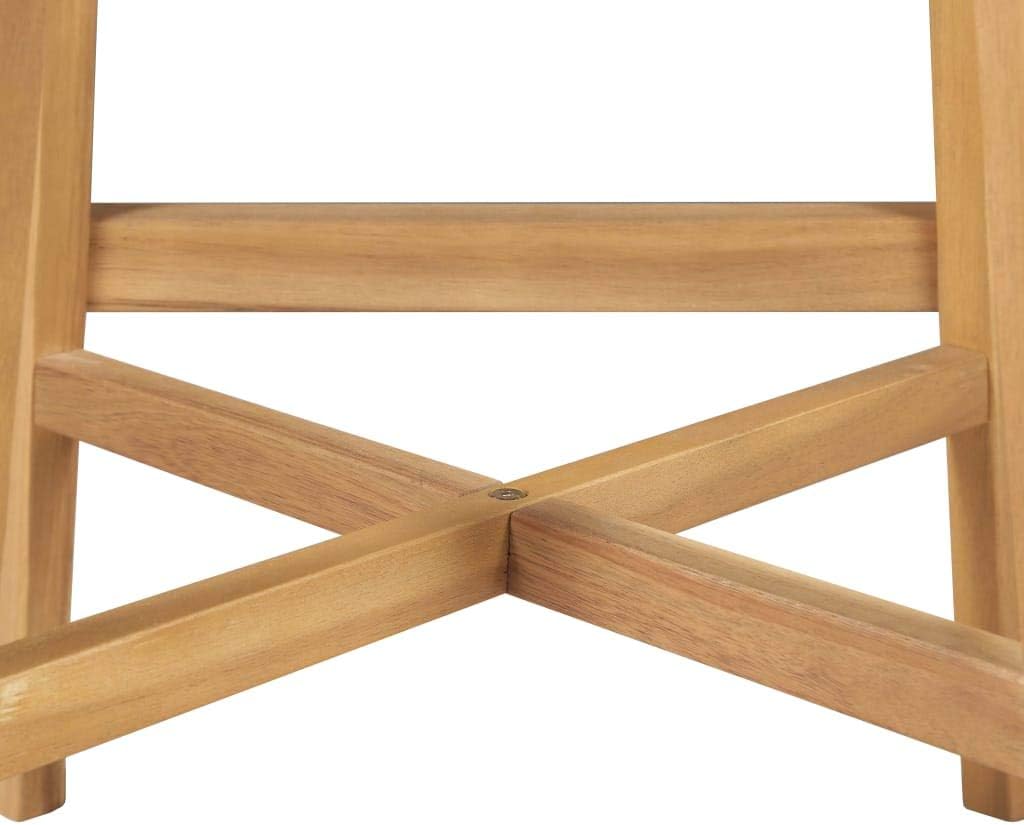 tidyard Bar-Set 5-TLG. Sitzgruppe aus Massivholz und Poly Rattan, Braun und Hellgrau, inkl 1 Bartisc