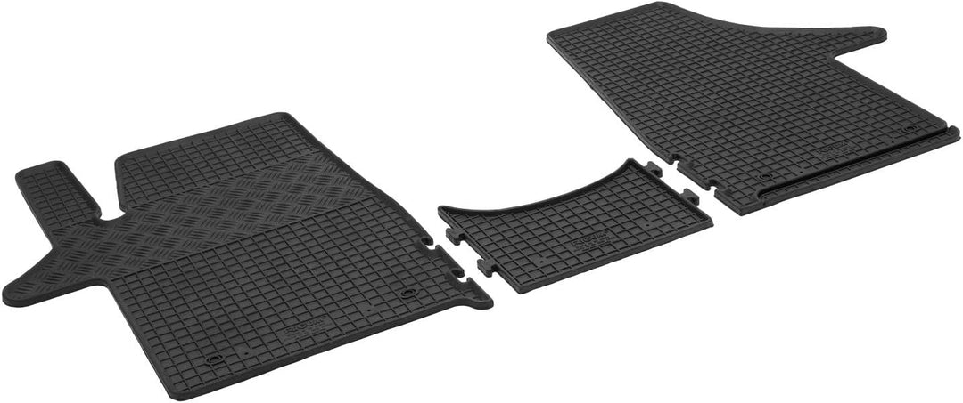 Gummi Fussmatten passend für VW T5/VW T6 Transporter vorn (3-teilig) 3-teilig für vorn AZUGA AZ10092