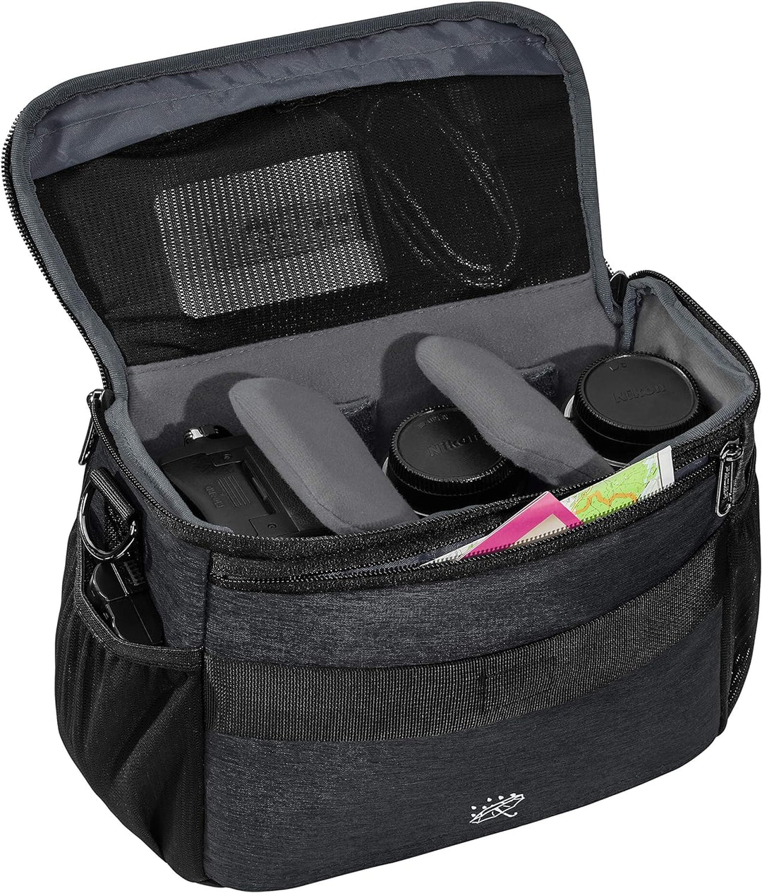 PEDEA DSLR-Kameratasche "Noble" mit Displayschutzfolie für Panasonic Lumix DMC-G2 / Pentax K-S2 / Ri