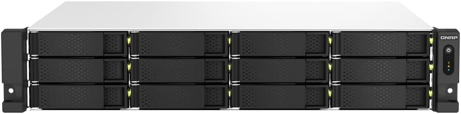 QNAP NAS TS-1264U-RP-8G 12bay 2HE (Quad-Core Rackmount-NAS mit Dual-Port 2,5GbE und PCIe-Erweiterung