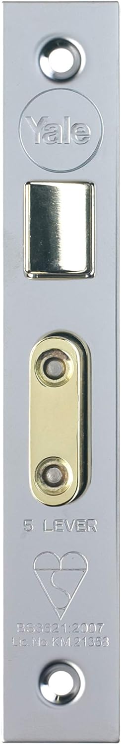 Yale B-BSSL-3.0-CH British Standard 5 Lever Mortice Sashlock, Boxed, Suitable for External Doors, Ch