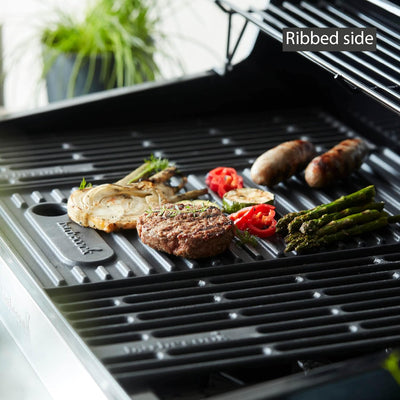 Barbecook Universal-Grillplatte aus emailliertem Gusseisen, Grillzubehör, schwarz, für Brahma 42,7x2