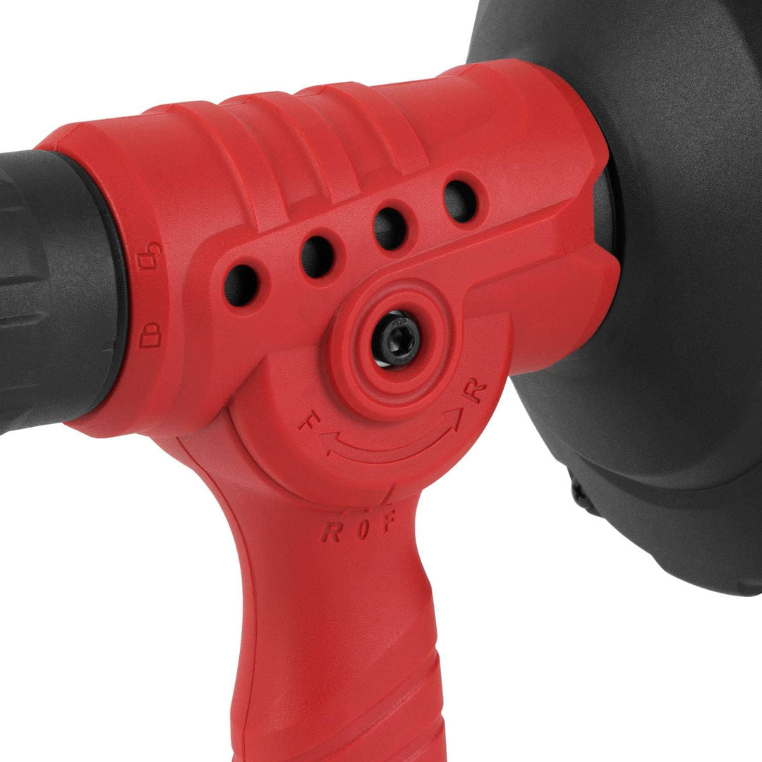 EBERTH Rohrreiniger Rohrreinigungsmaschine Rohrreinigungsgerät Elektrisch 300W, 7,6m Spirale, Vor- u