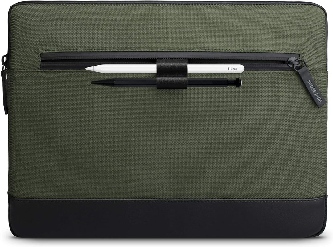 Adore June 16 Zoll Bent Laptop Tasche Oliv Grün kompatibel mit MacBook Pro 16 2023 2021, Nachhaltige