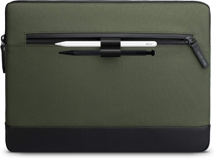 Adore June 16 Zoll Bent Laptop Tasche Oliv Grün kompatibel mit MacBook Pro 16 2023 2021, Nachhaltige