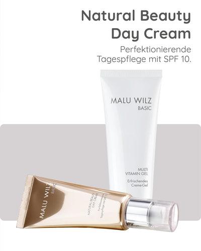 Malu Wilz Natural Beauty Day Cream 40ml I Erfrischende Skincare Gesichtspflege-Creme mit Glycerin &