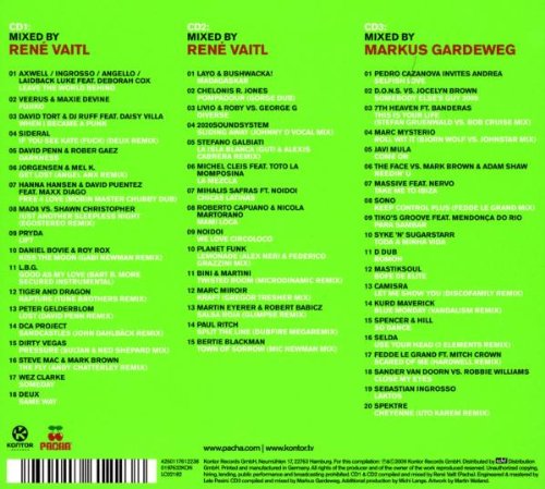 Pacha Summer 2009, Audio-CD