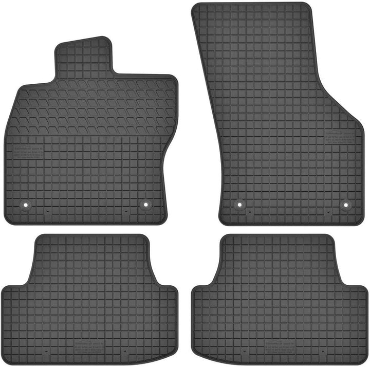 Fussmatten Vorne und Hinten 4er Set für Seat Leon 3 III 2012-2019 5F ST SC FR Cupra Gummi Gummimatte