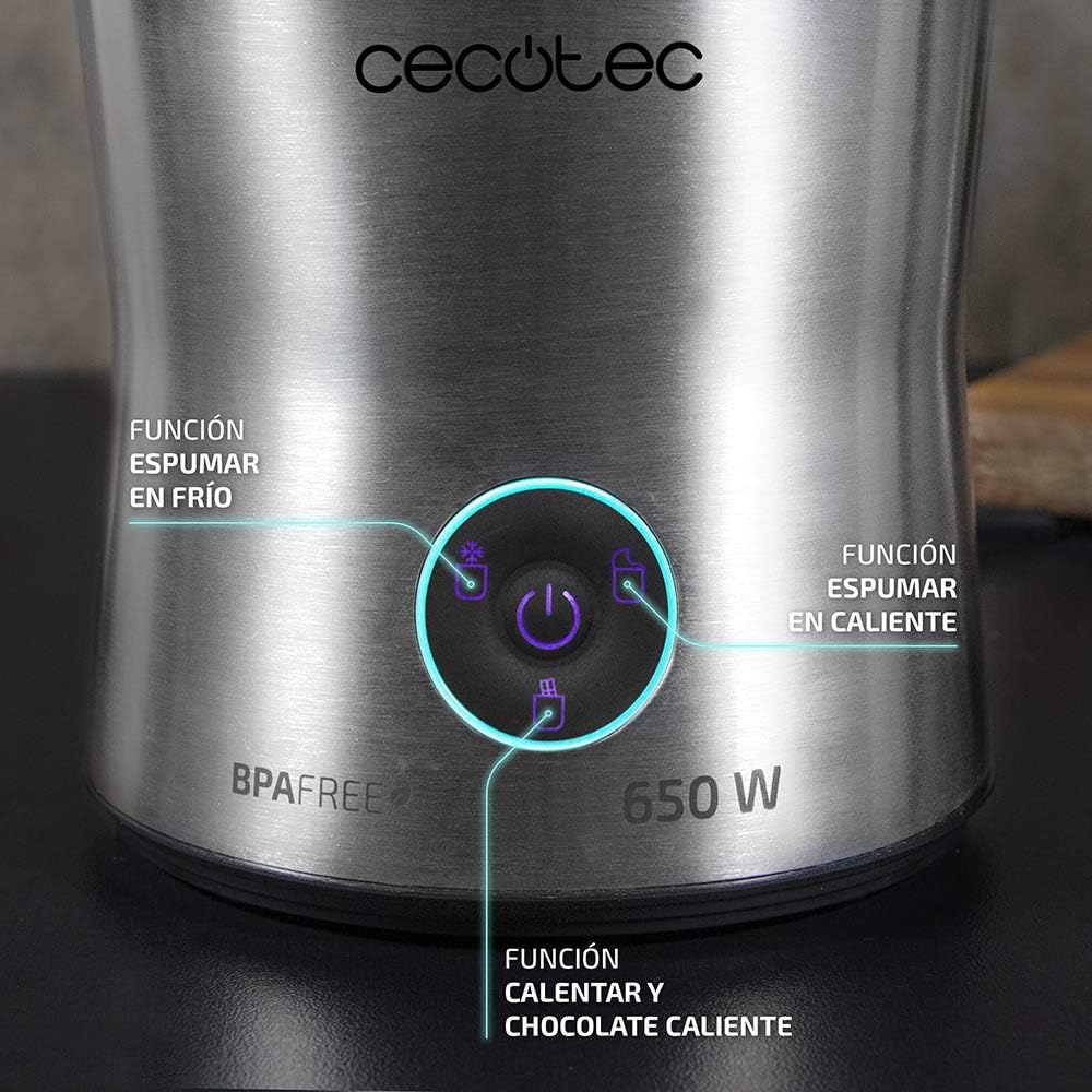 Cecotec Milchaufschäumer Power Moca Spume. Fassungsvermögen: 400 ml, spülmaschinengeeignet, geeignet