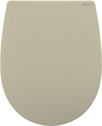 LUVETT® WC-Sitz mit Absenkautomatik C100 oval universell, Toilettendeckel mit 3 Edelstahl Montagelös