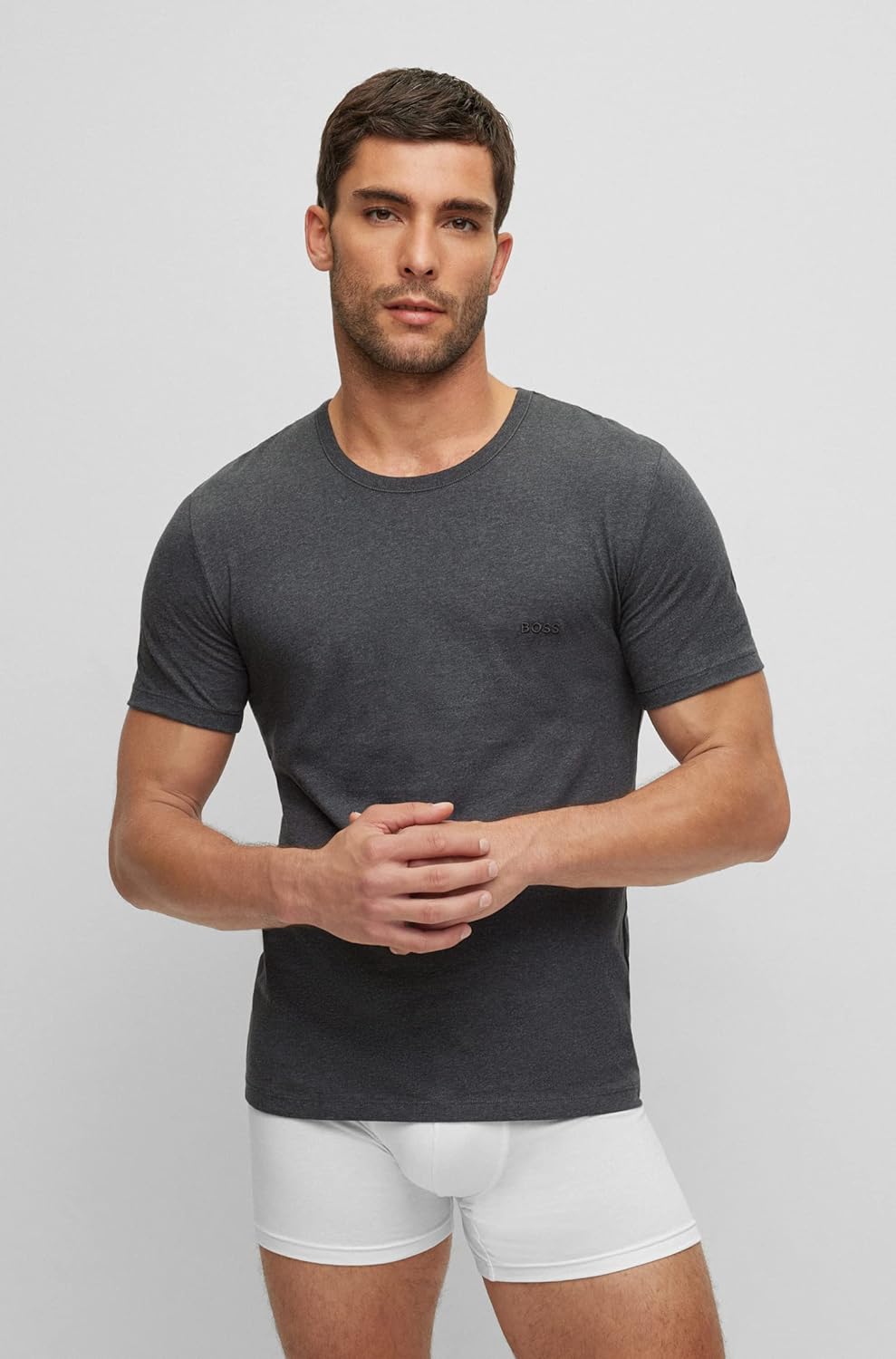 BOSS Herren Classic T-Shirts Kurzarm Shirts Pure Cotton Crew-Neck 6er Pack, Farbe:Mehrfarbig, Artike