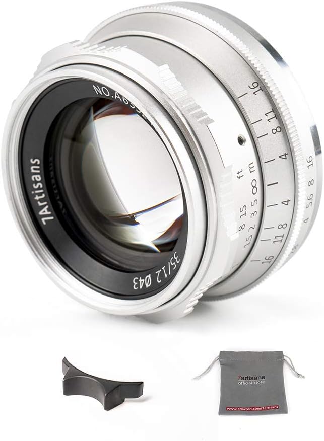 Fabrik Direkt 7artisans 35mm F1.2 APS-C Manuelle Fokuslinse Weit Fit für Kompakte Spiegellose Kamera
