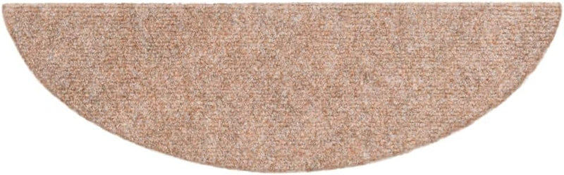 homiuse 15 STK. Selbstklebende Treppenmatten Nadelvlies 56x17x3 cm Braun Treppenstufen Matten Modern