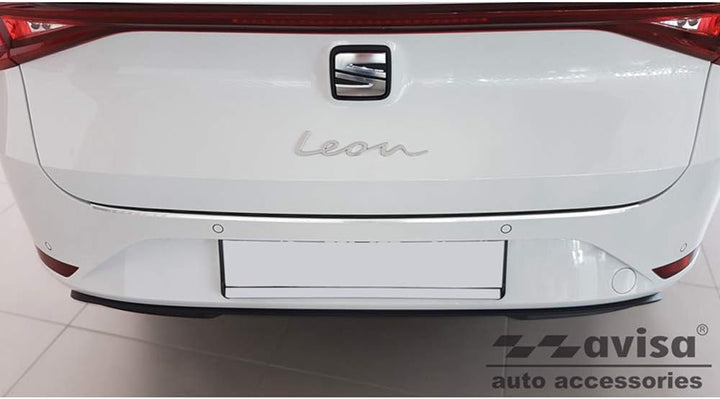 Avisa Edelstahl Heckstossstangenschutz kompatibel mit Seat Leon IV ST Sportstourer 2020- inkl. FR &