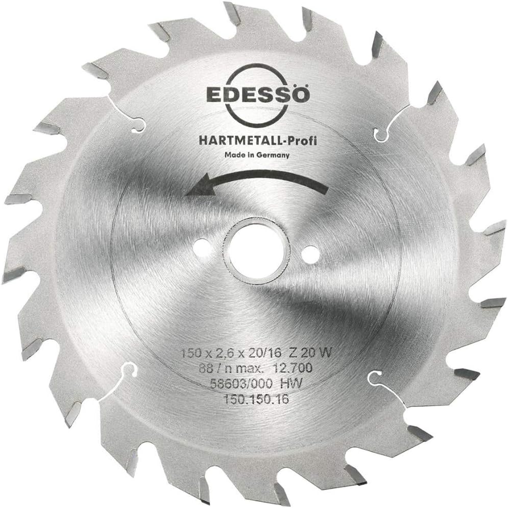 Edessö 150 150 16 Kreissägeblatt "Profi" 150x2,6x16mm Z20 aus HW