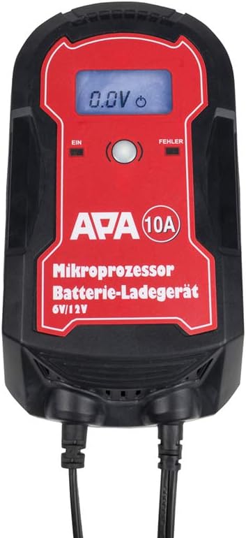 APA 16622 Mikroprozessor Batterie-Ladegerät, für Auto-Batterie, 6/12 V, 10 A Ladestrom: 10 A, Ladest