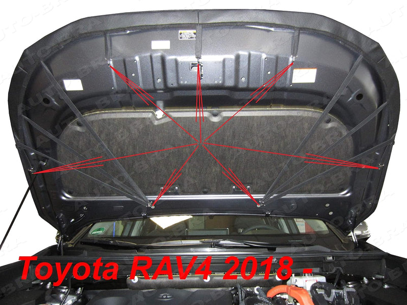 Auto-Bra AB3-00482 kompatibel mit Toyota RAV4 Bj. ab 2018 Haubenbra Steinschlagschutz Tuning Bonnet