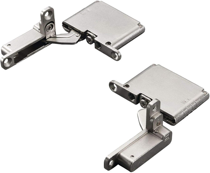1 Paar Salice AIR Scharnier mit Push Open Funktion 105° Titanium anthrazit zum Einlassen in Front un