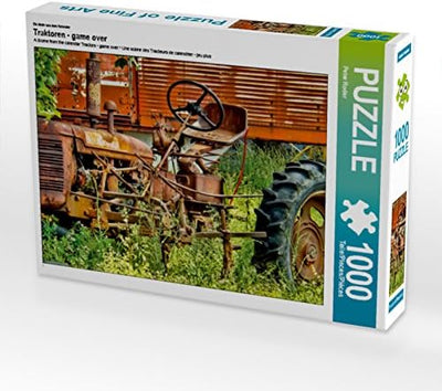 CALVENDO Puzzle Traktoren - Game Over 1000 Teile Lege-Grösse 64 x 48 cm Foto-Puzzle Bild von Peter R