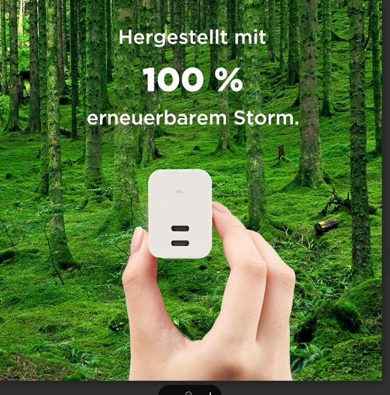 Innergie C3 Duo 30W Dual USB C Schnellladegerät Netzteil für Samsung Galaxy iPhone 14/13 Apple Watch