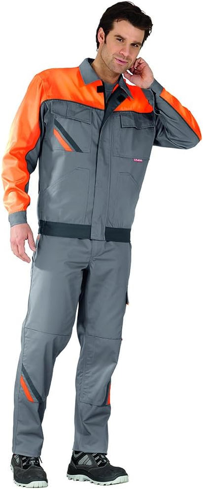 Planam Grösse 68 Herren Visline V1 Bundjacke zink orange schiefer Modell 2410