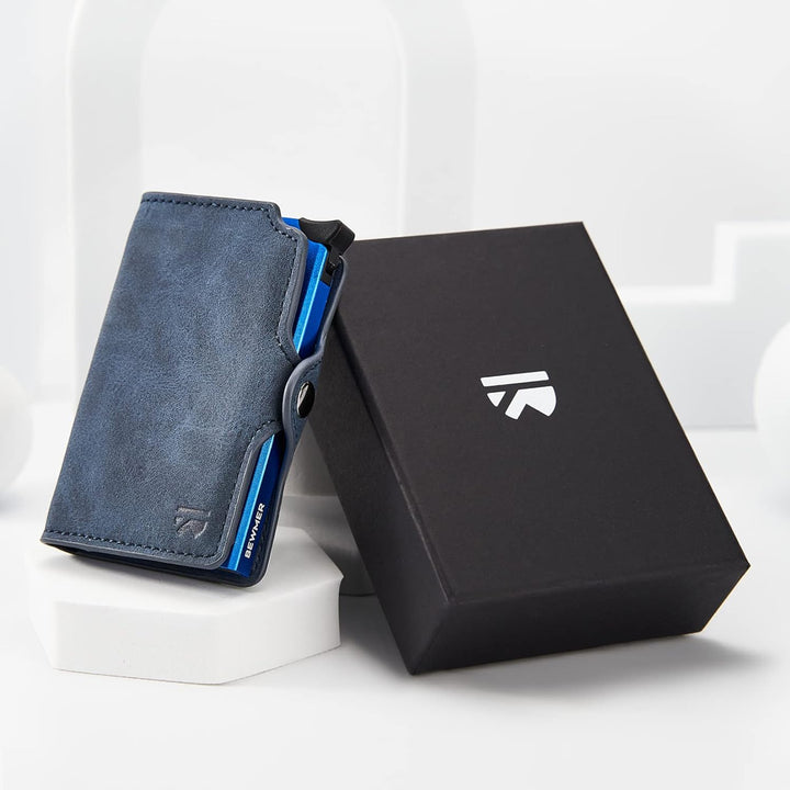BEWMER 1 Geschütztes Kartenetui | Slim Wallet für Männer und Frauen | Kartenhalter mit RFID-Schutz u
