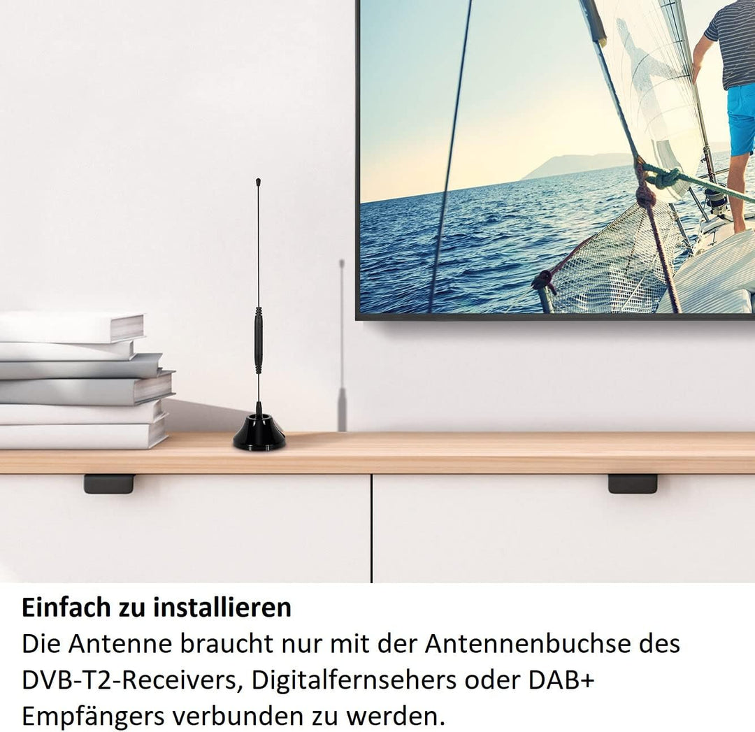 TechniSat DIGITRADIO 10 C - DAB+ Digitalradio Adapter schwarz/Silber & DIGIFLEX TT6 - Passive Stab-Z
