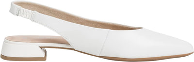 Tamaris Damen Sandaletten, Frauen Sandalen,TOUCHit-Fussbett 37 EU Weiss White Leather, 37 EU Weiss W