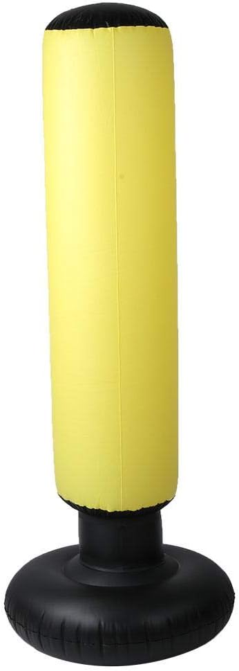 VGEBY Boxsack, PVC 160cm Stehender aufblasbarer Boxsack Erwachsene Kinder Fitness Hit Sandsack Säule