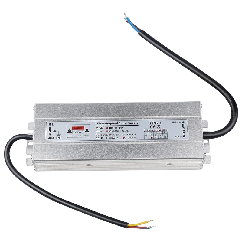 CPROSP LED Netzteil 24V 150W 6,25a, IP67 Wasserdicht, LED Trafo, 230v auf 24v dc Transformator, LED