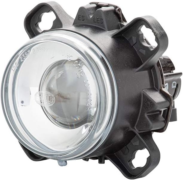 HELLA - DE/Halogen-Hauptscheinwerfer - 90mm Performance - 12V - rund - Einbau - gehärtete Streuschei