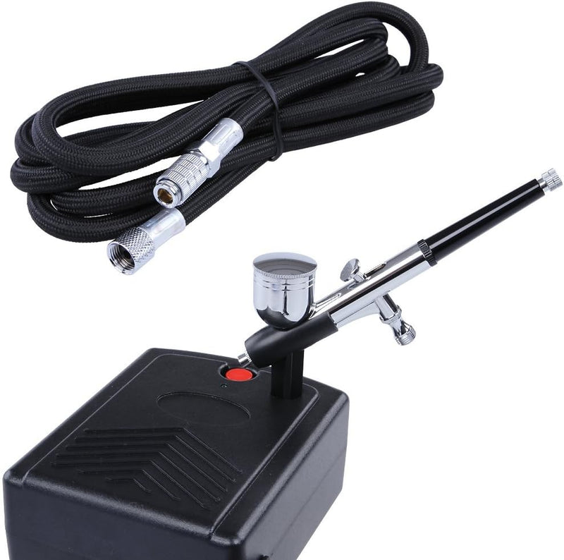 TIMBERTECH - Airbrush-Set - Inklusive Kompressor 220 V/50 Hz, Schlauch, Nadeln und Koffer