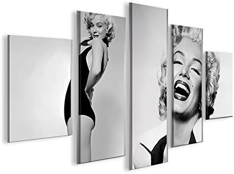 islandburner Bild Bilder auf Leinwand Marilyn Monroe V5 MF XXL Poster Leinwandbild Wandbild Dekoarti