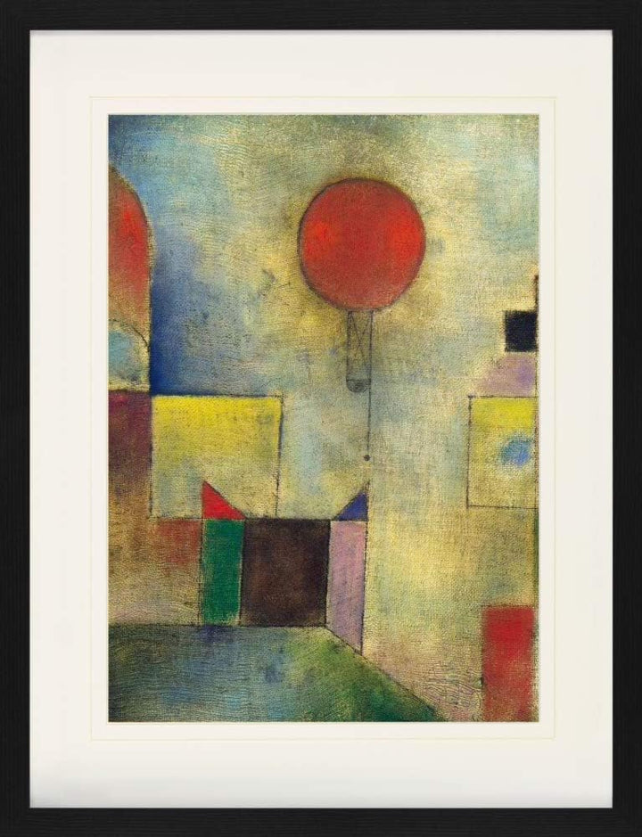 1art1 Paul Klee Poster Roter Ballon, 1922 Gerahmtes Bild Mit Edlem Passepartout | Wand-Bilder | Im B
