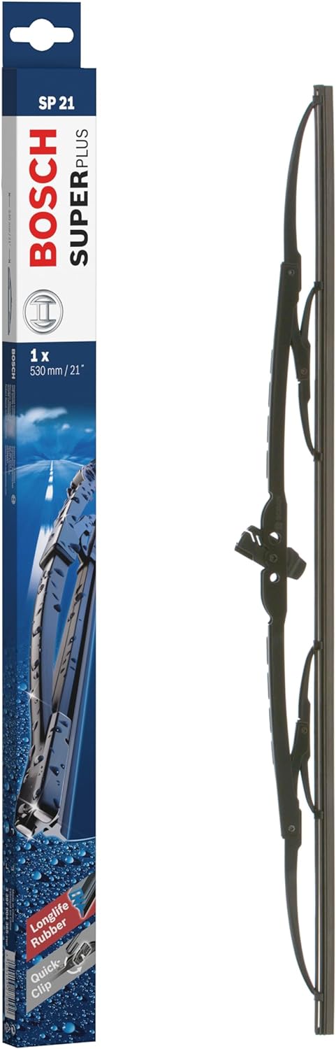 Bosch Scheibenwischer Super Plus SP21, Länge: 530mm − einzelner Scheibenwischer für Frontscheibe - N