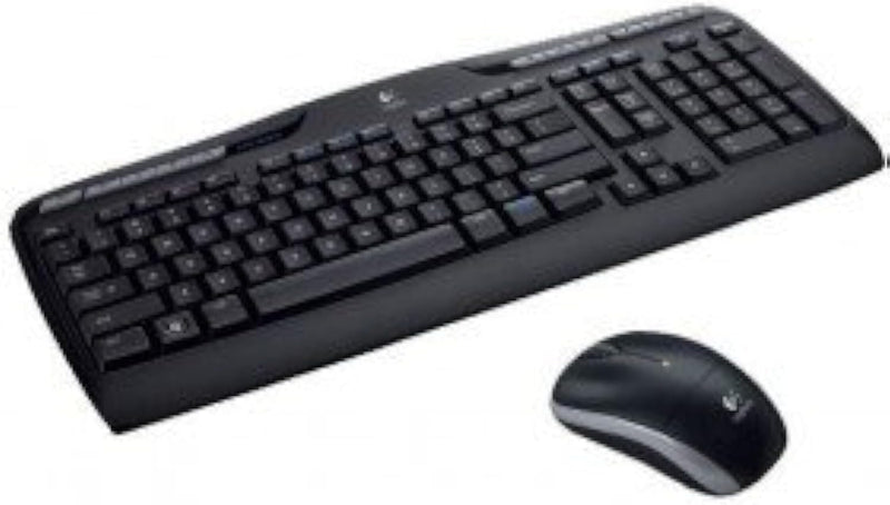 Logitech MK330 Kabelloses Tastatur-Maus-Set, 2.4 GHz Verbindung via Unifying USB-Empfänger, 4 progra