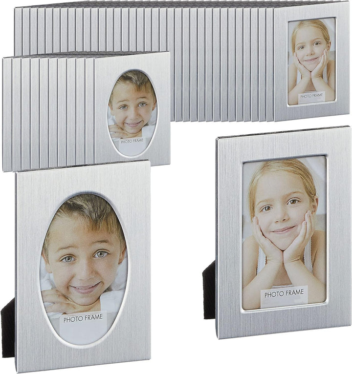 Cepewa Bilderrahmen DIY Midi 6,5x9cm │ Bildgrösse 4x6cm │Bildausschnitt oval/rechteckig (1 x 48er Se