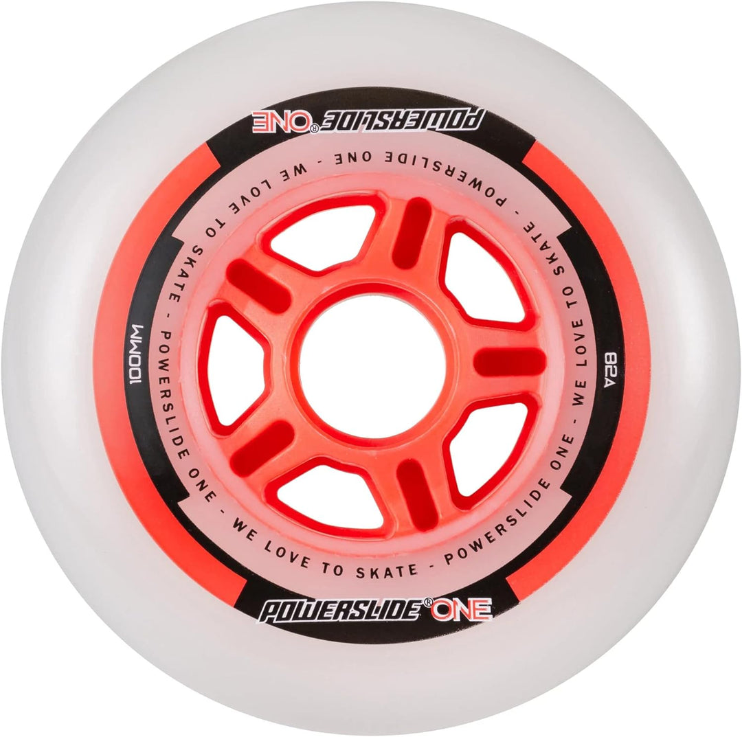POWERSLIDE ONE 4er Pack Rollenset 2022 red 100mm/82a, 100mm/82a