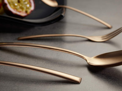 Echtwerk EW-BS-3020B Tafelbesteck Avelino/Shiny-Bronze Edition, 30-teilig, für 6 Personen, Edelstahl