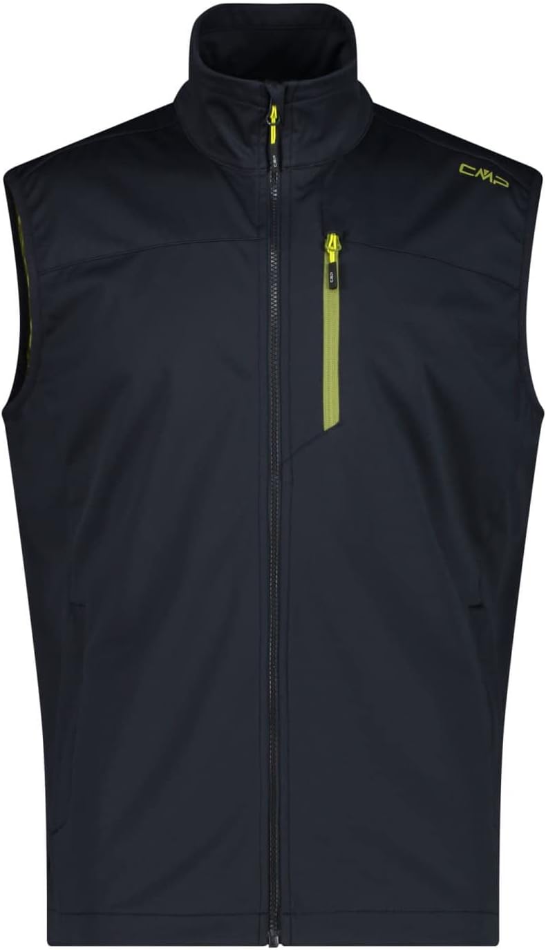 CMP Herren Vest Light Softshell Weste 58 antracite-moss, 58 antracite-moss