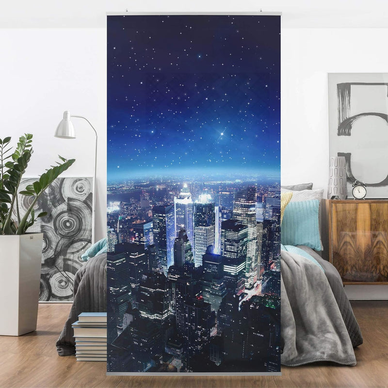 Bilderwelten Raumteiler Illuminated New York 250x120cm ohne Halterung 250x120cm without hanger, 250x