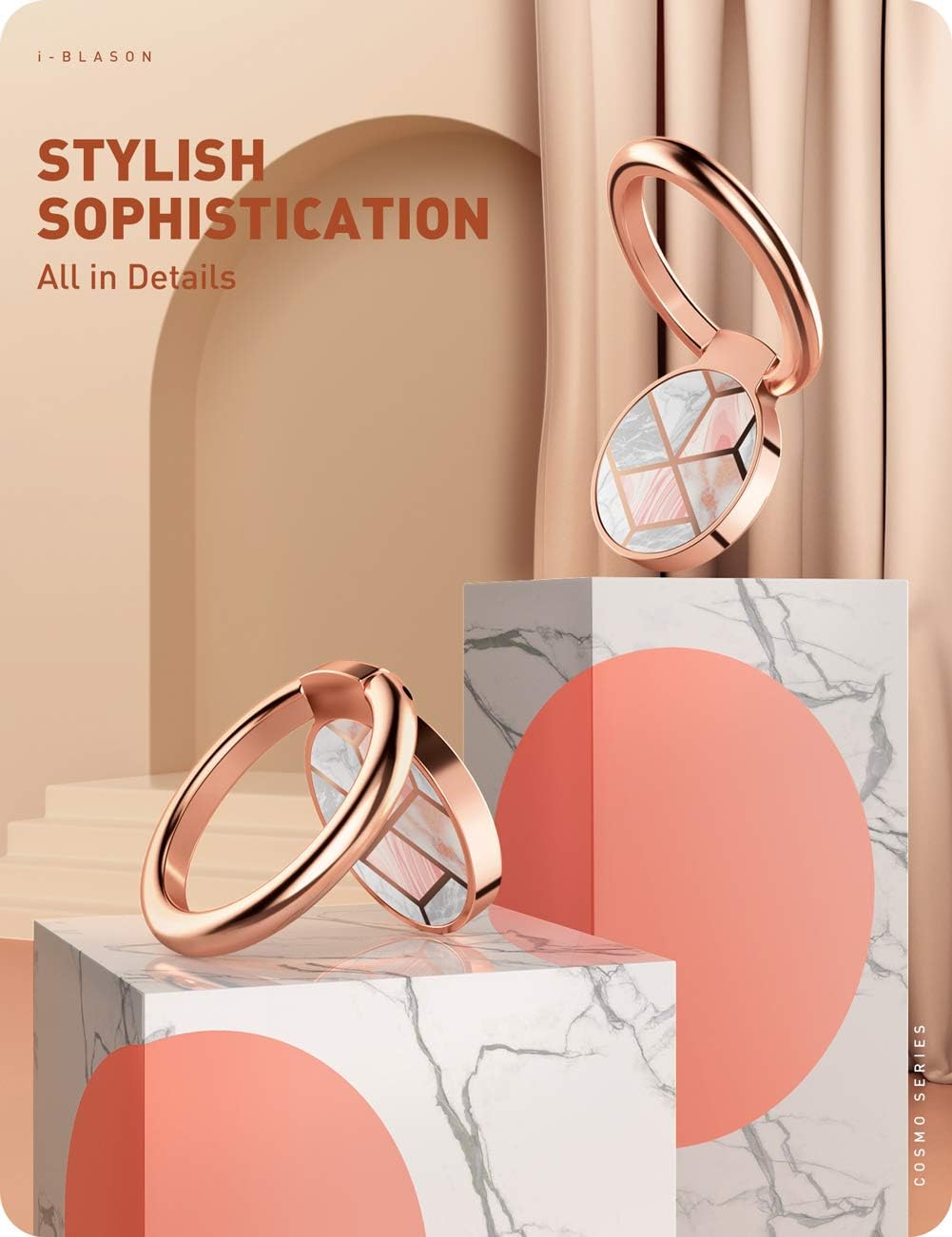 i-Blason Handy Ringhalter 360 ° Halterung Handy Halter Glitzer Handy Ständer Drehbar Handy Fingerhal